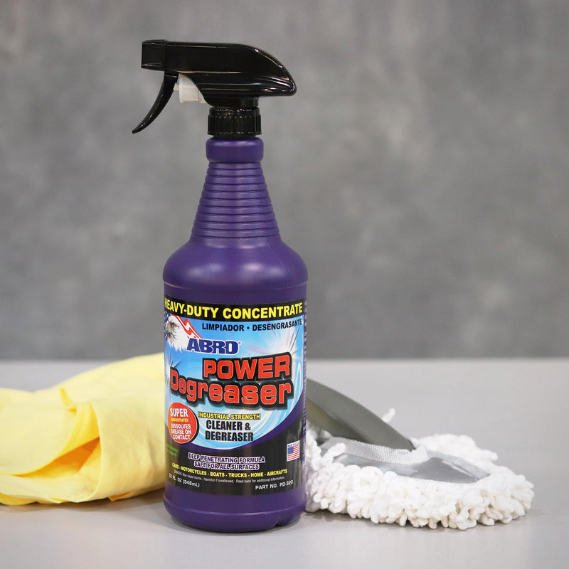 Heavy Duty ABRO Power Degreaser, High Performance Multifunctional Auto Engine Degreaser for Quick and Easy Removal of Grease, Oil, Dirt &Grime, Engine Cleaner & Car Metal Cleaner, 32 oz