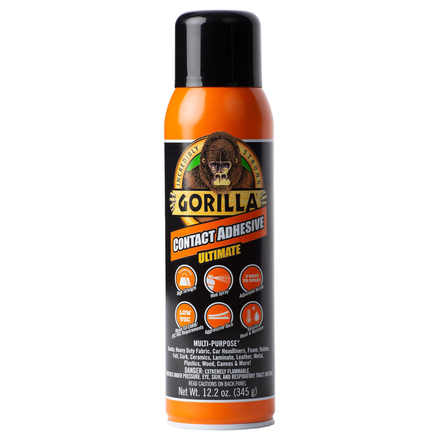 109852 Gorilla Ultimate Contact Adhesive, 12.2 oz. Spray - Quantity 6