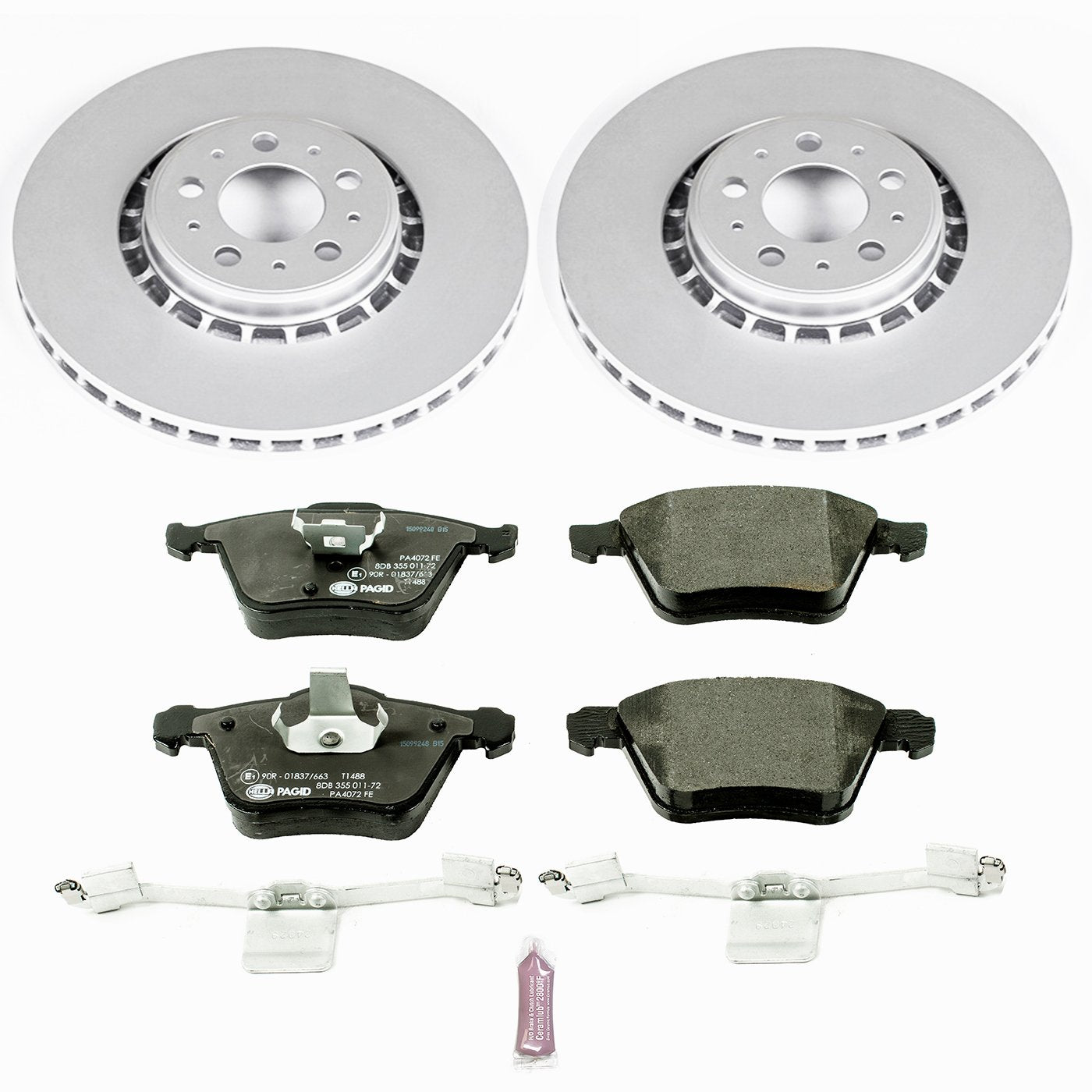 Euro-Stop Power Stop ESK4552 Brake Kit Front For Volvo XC90 2003-2014 [Model Specific]