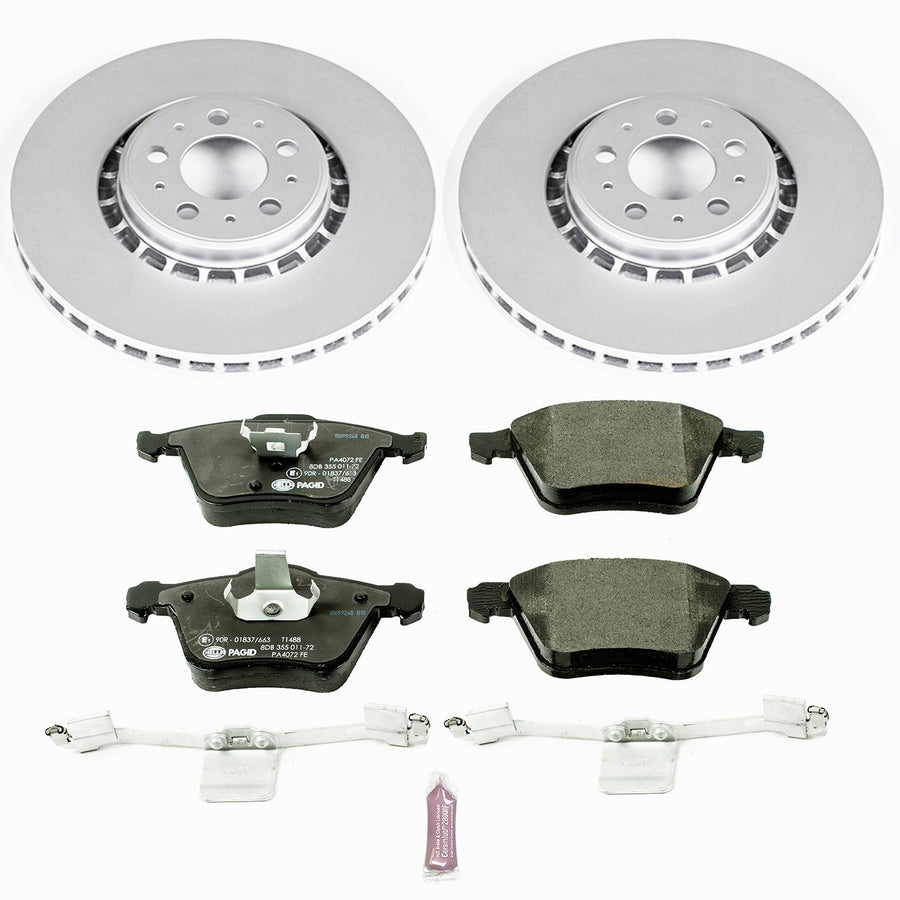Euro-Stop Power Stop ESK4552 Brake Kit Front For Volvo XC90 2003-2014 [Model Specific]