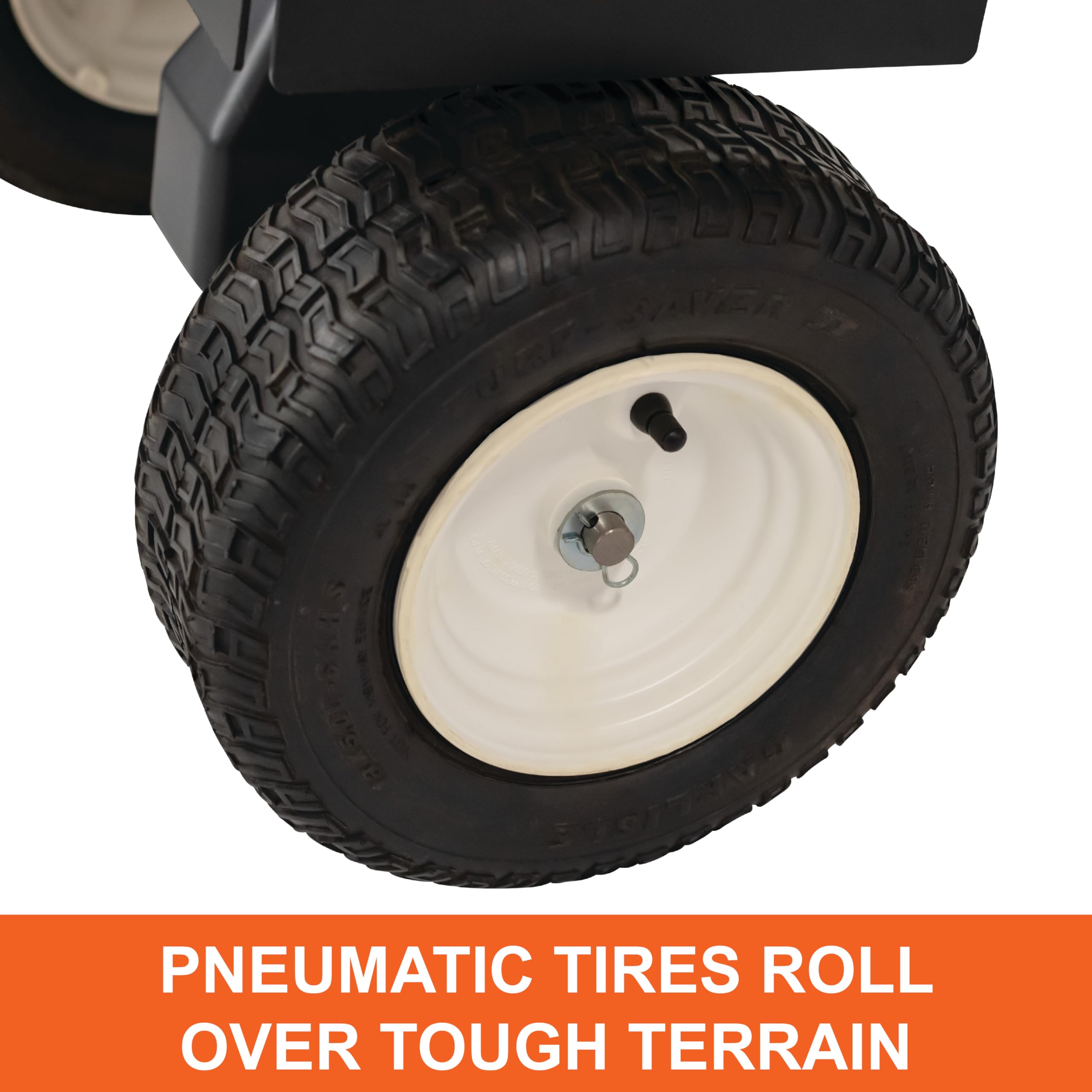 Commercial Push Spreader, 70 lb Capacity of Rock Salt, Ice melt, Fertilizer, Grass Seed, TerraKing