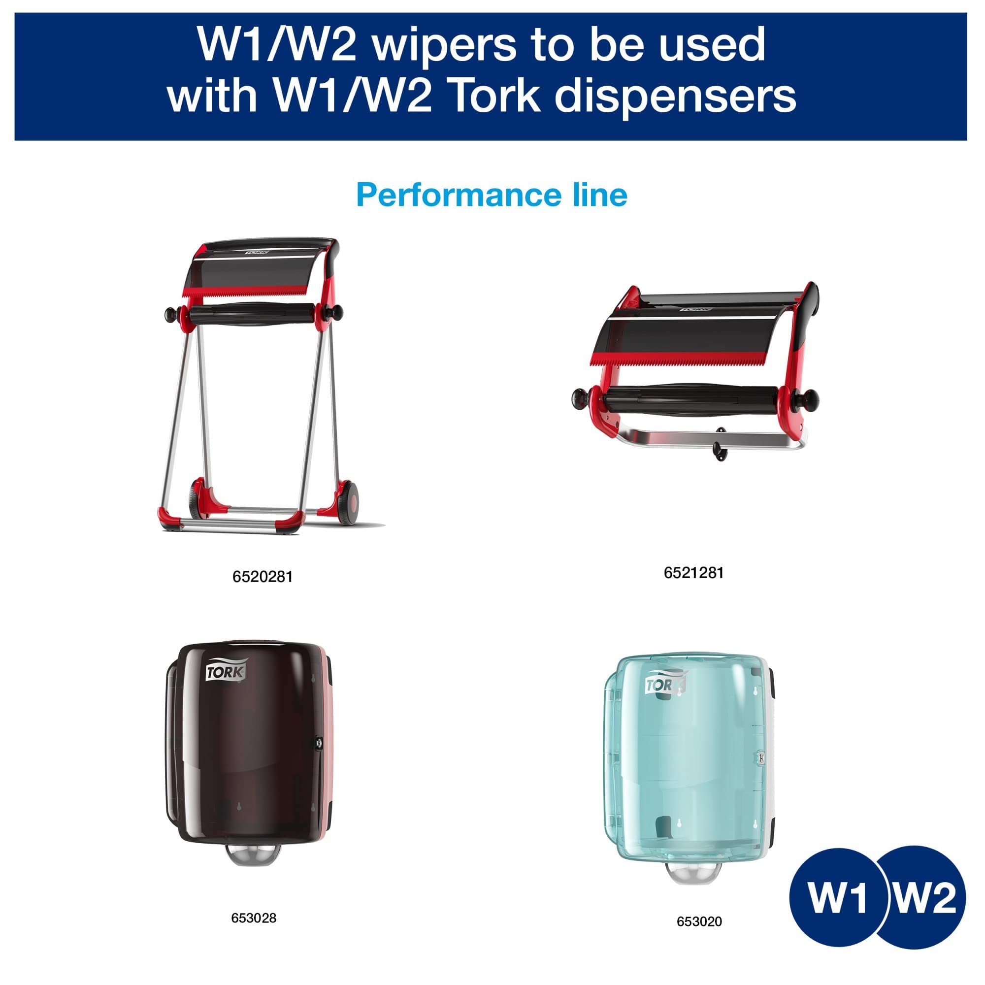 Tork Centerfeed Paper Wiper White W1/W2, Multipurpose, 2 x 800 Sheets,130211B