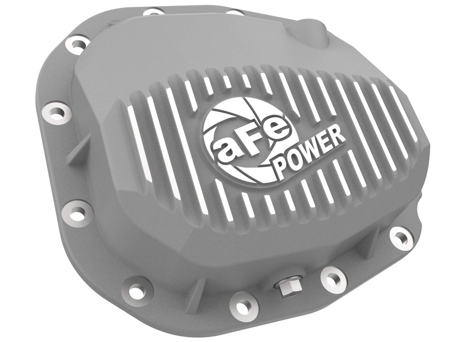 aFe POWER Rear Differential Cover Street Series Raw w/Machined Fins - #46-71180A - Ford F-150 15-23 (Super 8.8-12)