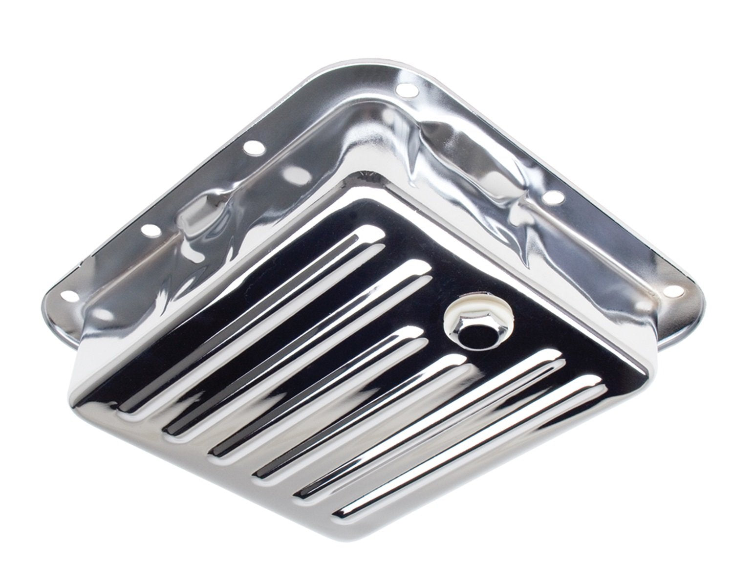 Chrome Finned Trans-Dapt Performance Transmission Pan 9531