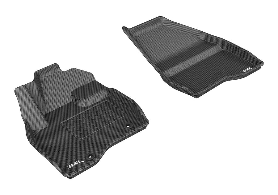 Kagu Floor Mat (Black) 3D MAXpider Custom Fit Compatible with Ford Explorer 2015-2016 - Front Row
