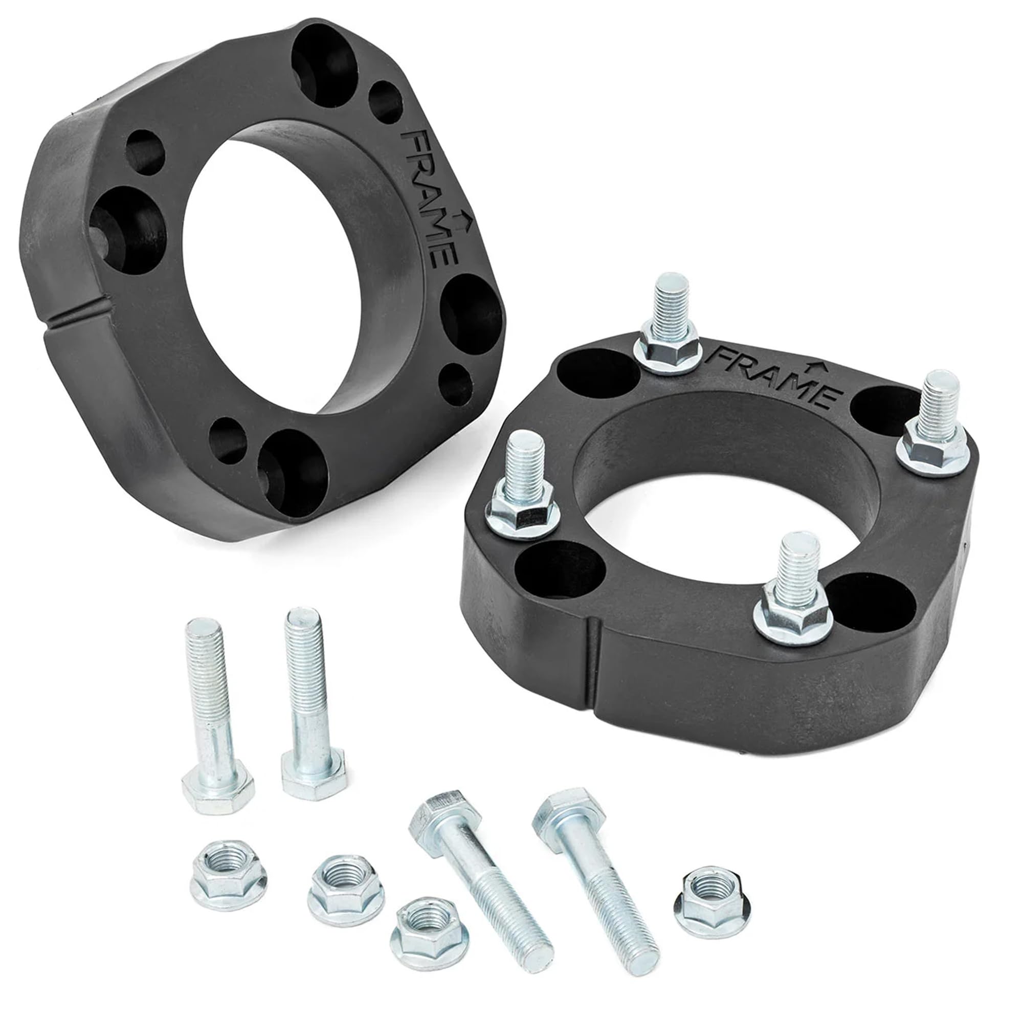 1.75" Rough Country Front Leveling Kit for Toyota Tundra (2022–2026) - Custom Composite Upper Strut Spacers, Bolt-On Suspension Lift