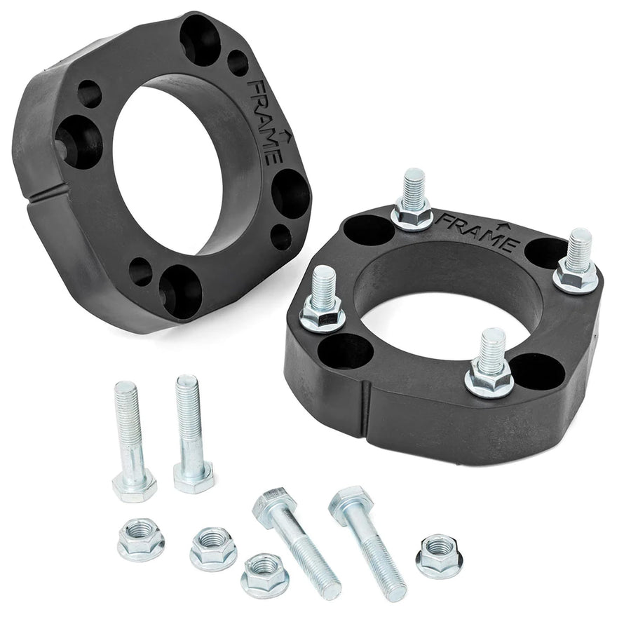 1.75" Rough Country Front Leveling Kit for Toyota Tundra (2022–2026) - Custom Composite Upper Strut Spacers, Bolt-On Suspension Lift