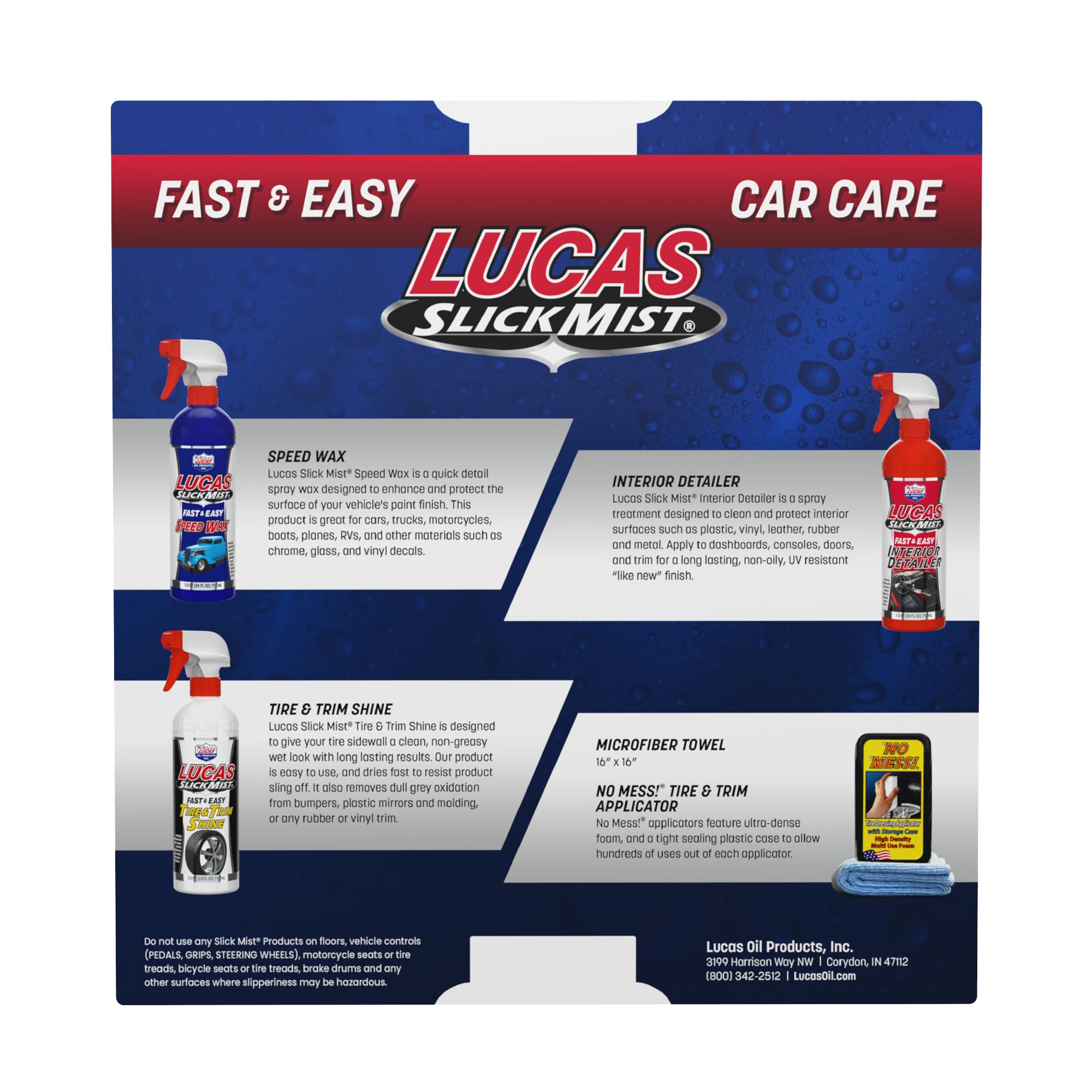 Slick Mist Lucas Oil 10558 Detailing Car Care Kit