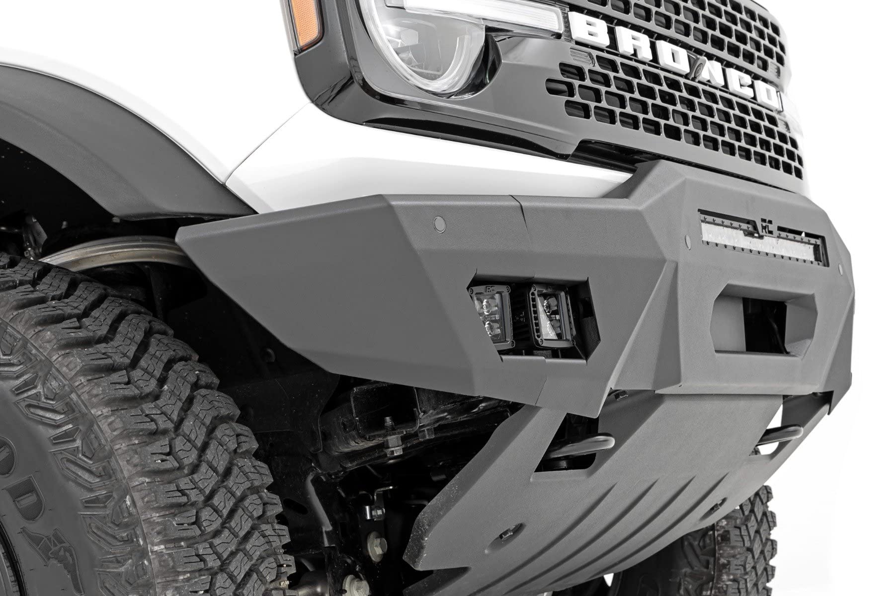 Rough Country Full Width LED Front Bumper for 2021-2024 Ford Bronco - 51076