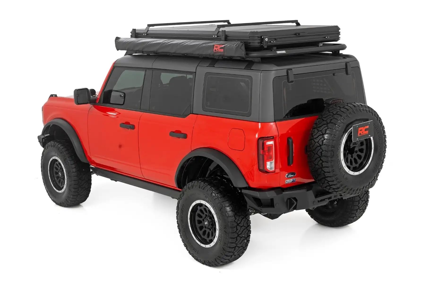 Rough Country 6'6" x 9'8" Retractable Roof Rack Awning - Universal Fit (Fits Trucks & SUVs)