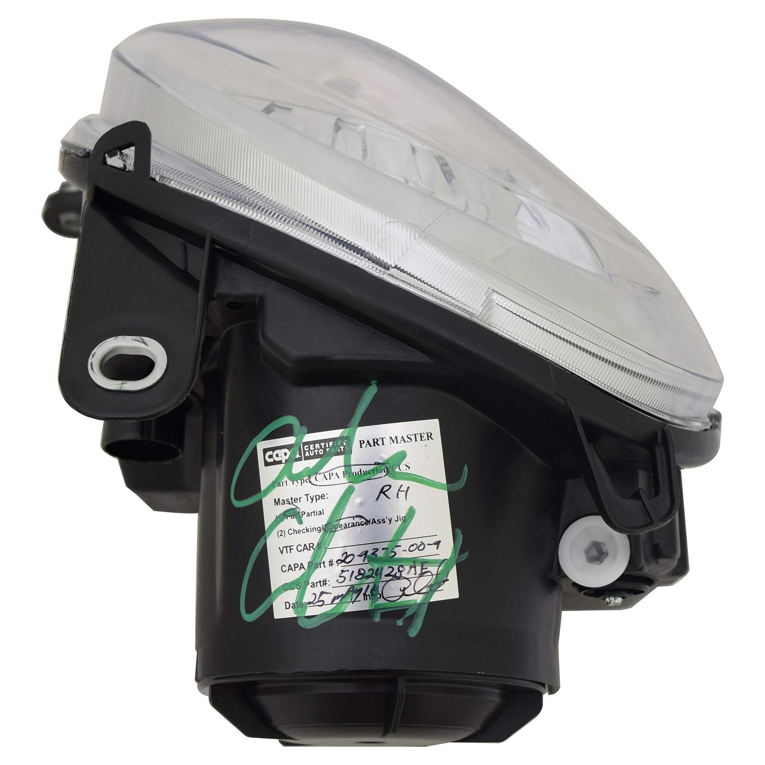 Right TYC Headlight Assembly Compatible with 2012-2019 Fiat 500