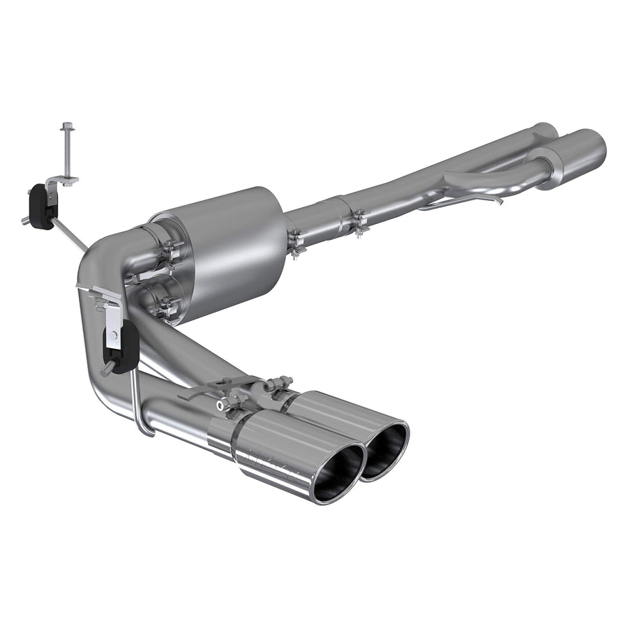 Exhaust System MBRP S5092AL 3" Cat Back, Pre-Axle Dual Side Exit, Aluminized Steel