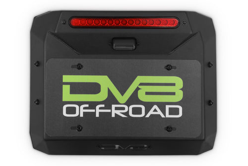 Spare Tire Delete DV8 Offroad for 2007-2018 Jeep Wrangler JK | Replaces Spare Tire Assembly | Maximizes Departure Angle | Features LED License Plate Light | Included Rubber Plugs
