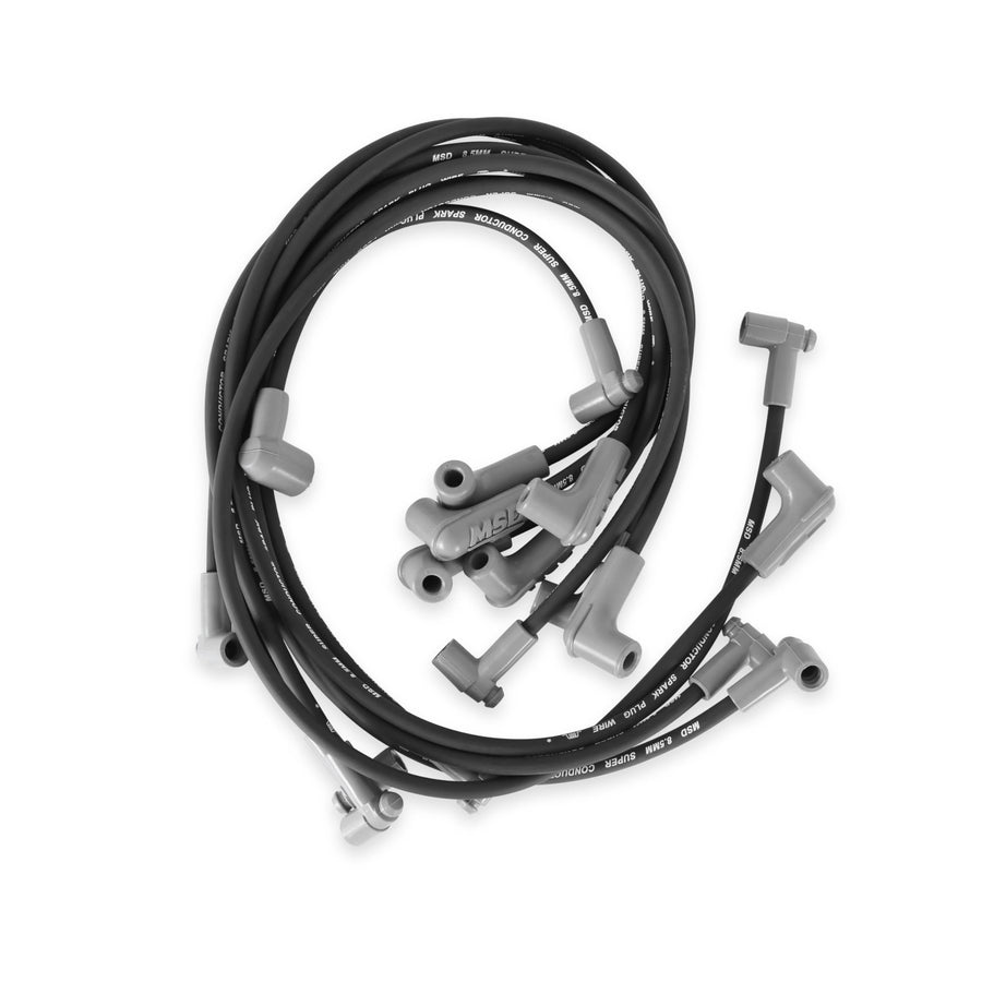 Super Conductor MSD 35653 Spark Plug Wire Set, Black