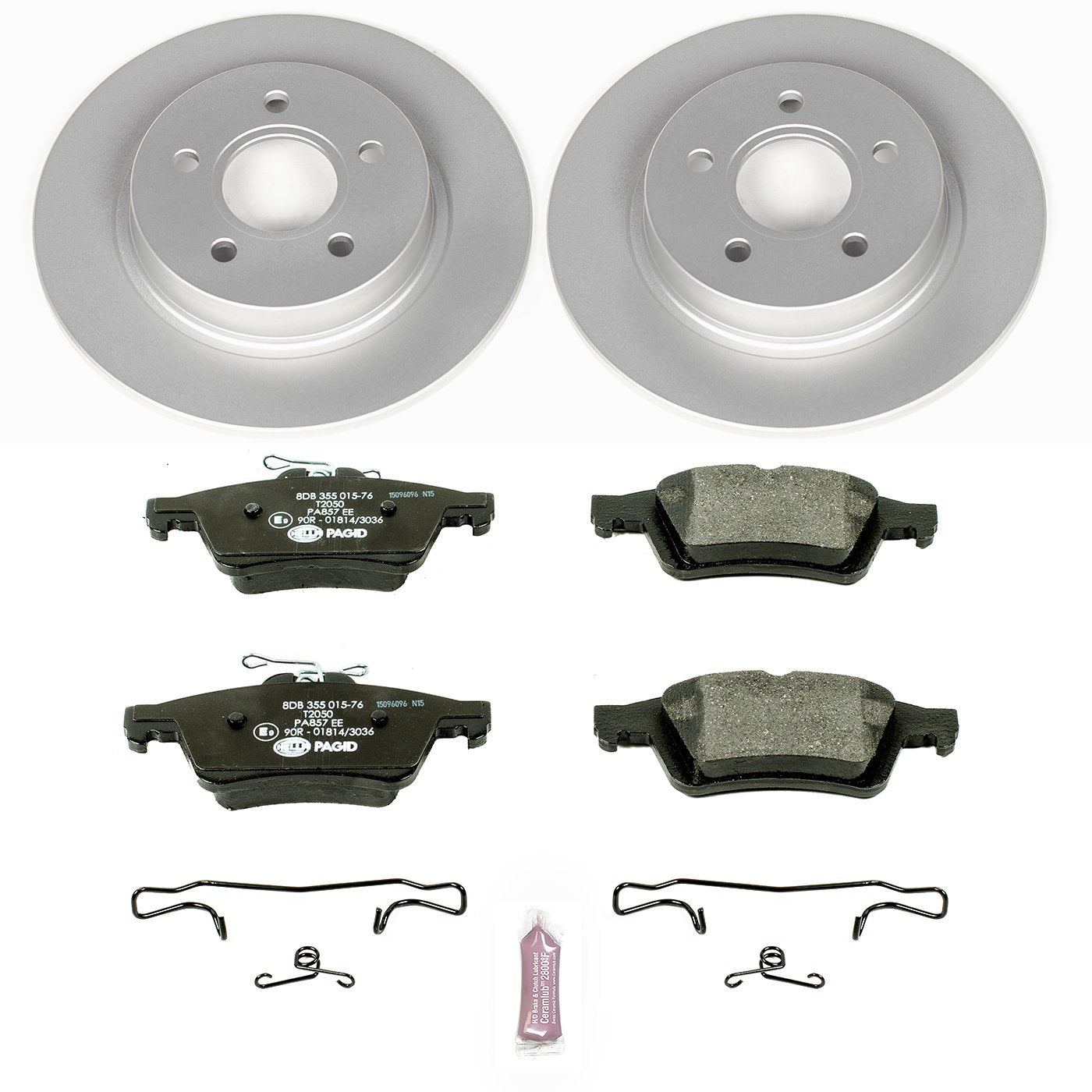 Power Stop Rear ESK4613 Euro-Stop Brake Kit For Volvo C30 2008-2013, Volvo C70 2006-2013, Volvo S40 2004-2011, Volvo V50 2006-2011 [Model Specific]