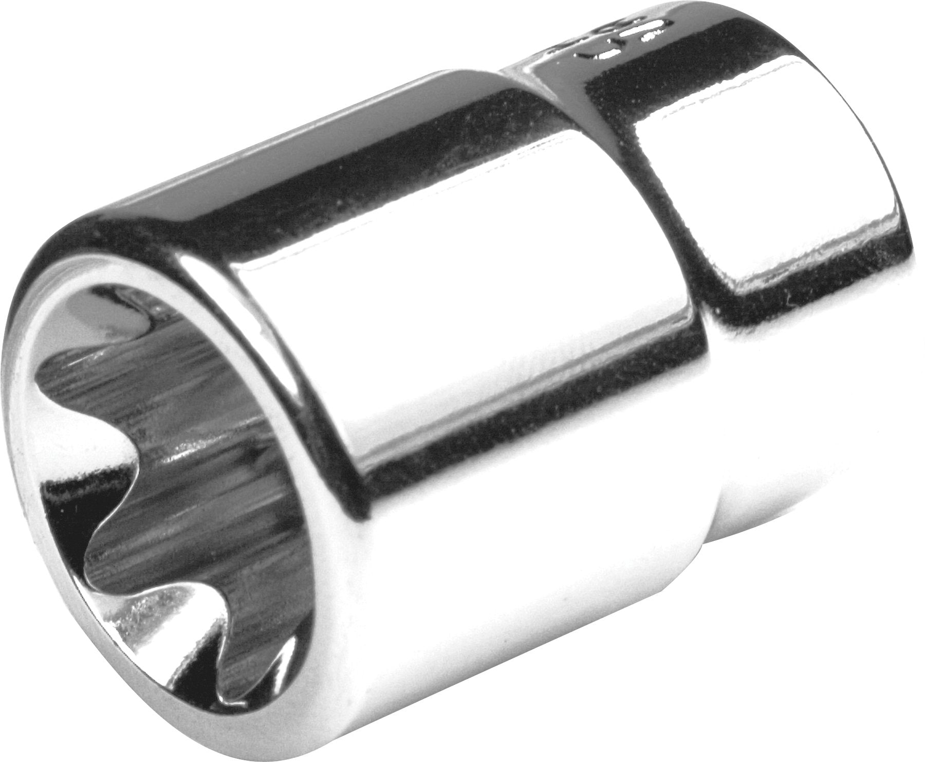 3/8" Drive Performance Tool E-18 Socket - Heat Treated Alloy Steel with Polished Chrome Plated Finish