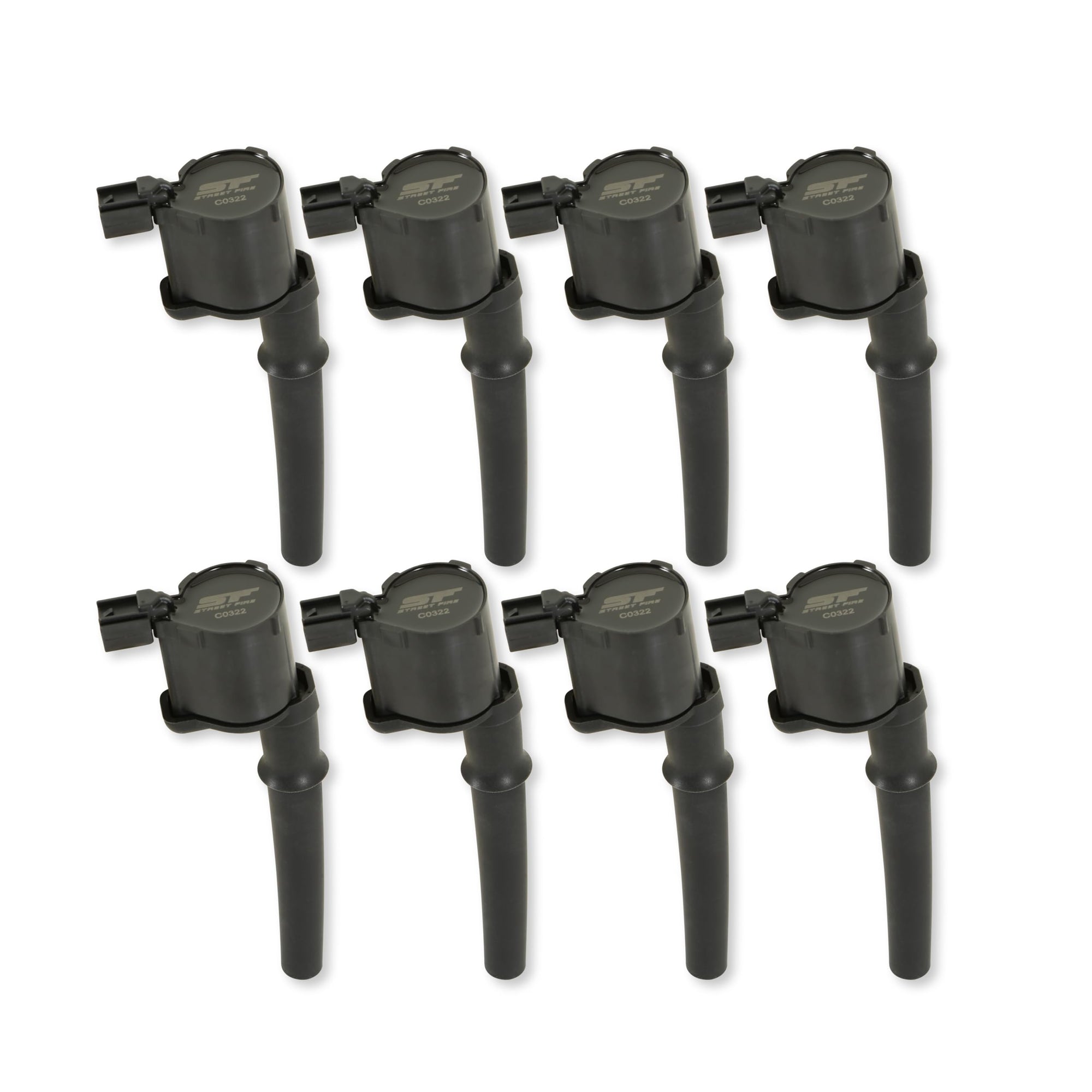 8-Pack MSD Street Fire 55148 Ignition Coils - Black