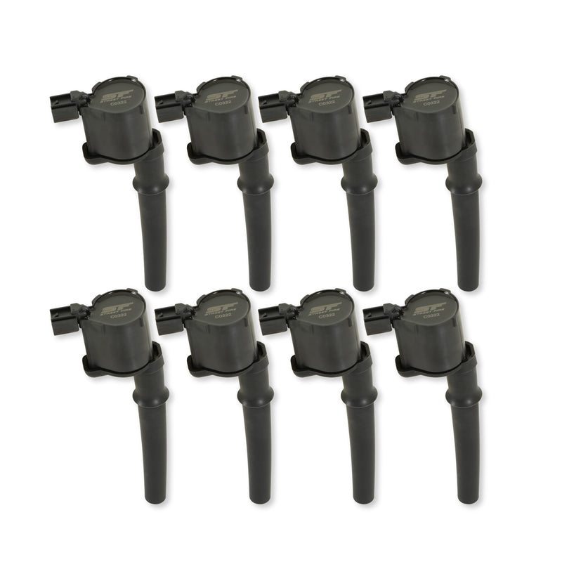 8-Pack MSD Street Fire 55148 Ignition Coils - Black