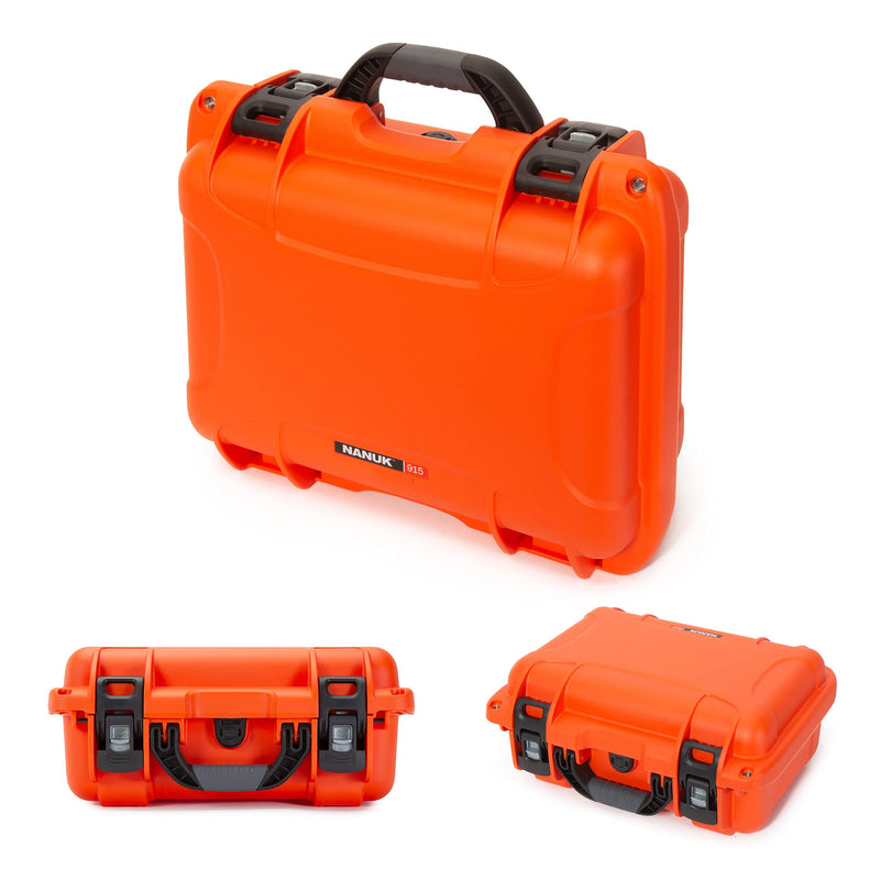 Waterproof Hard Case Nanuk 915 with Foam Insert for DJI Avata FPV Unit, Goggles and Controller - Orange