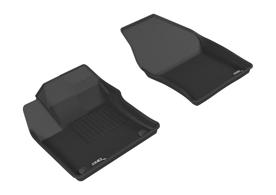 Kagu 3D MAXpider Custom Fit Floor Mat (Black) Compatible with Toyota Prius 2016-2022 / Prius Prime 2017-2021 - Front Row