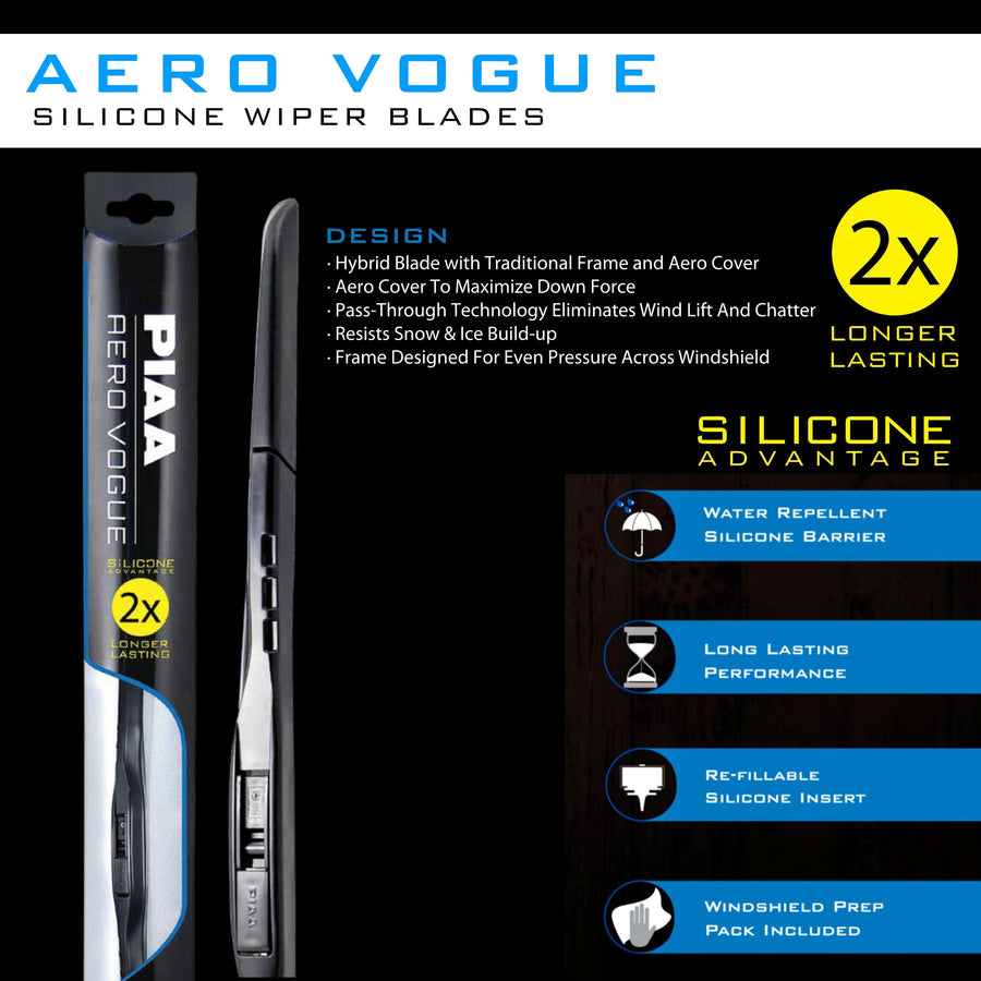 Aero Vogue PIAA Silicone Wiper Blade - 21" 525mm (Pack of 1)