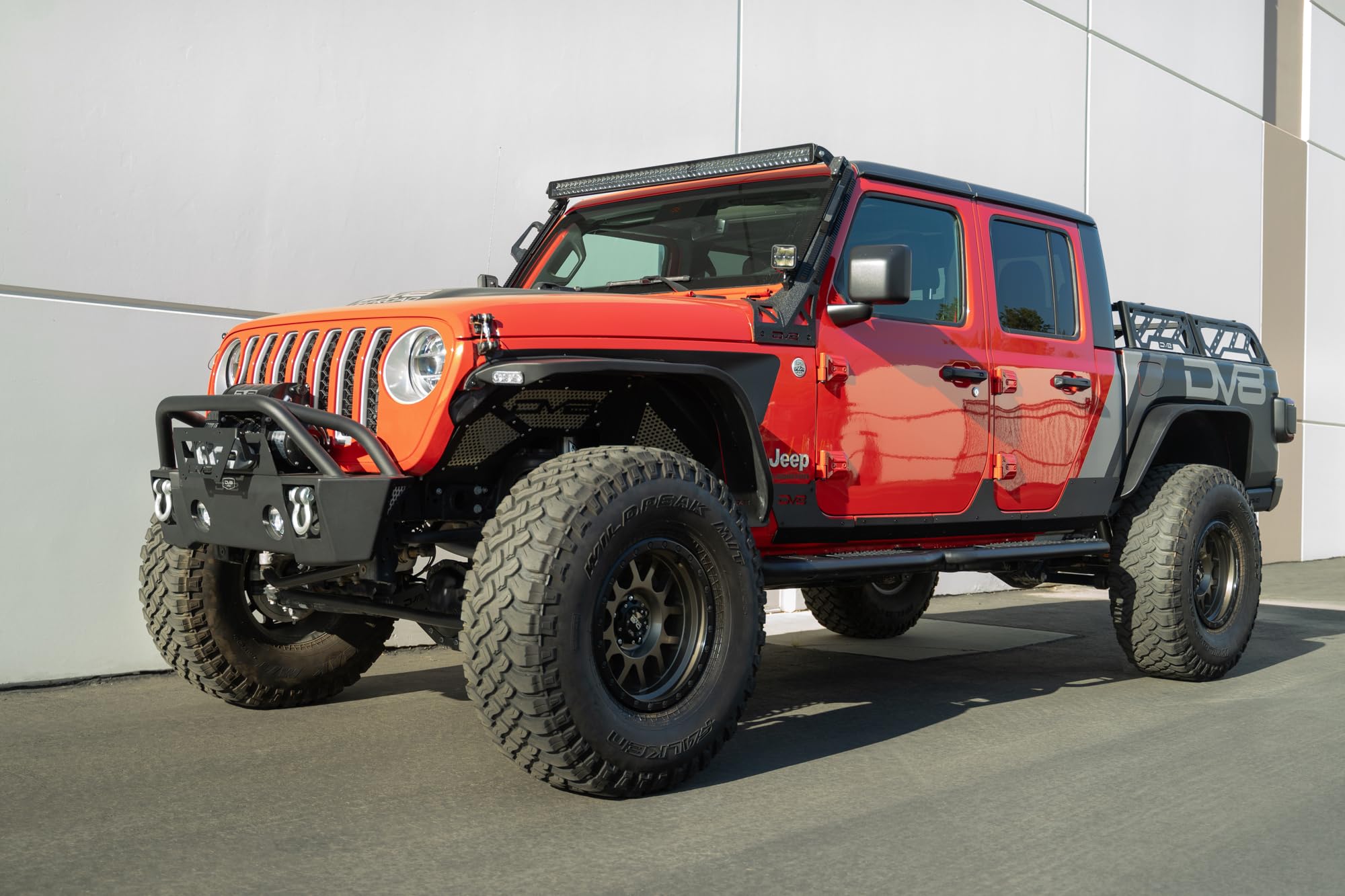 Rock Skins DV8 Offroad for The 2020-2025 Jeep Gladiator JT | Protects Lower Body Panels from Rocks & Debris | Works with Aftermarket & Factory Fenders | Compatible with Most Sliders & Steps