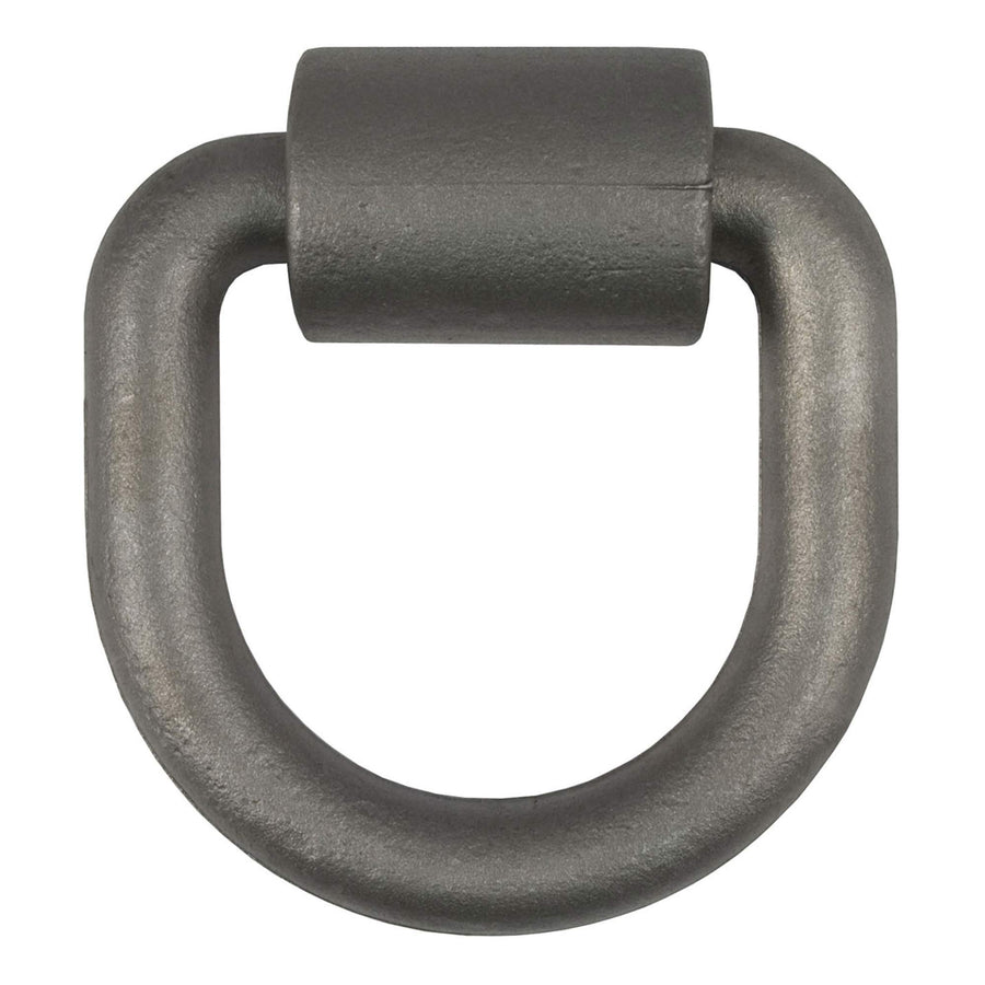 CURT 83760 Weld-On 4-1/4 x 4-1/2-Inch Trailer D-Ring Tie Down Anchor, 26,500 lbs Break Strength, Raw