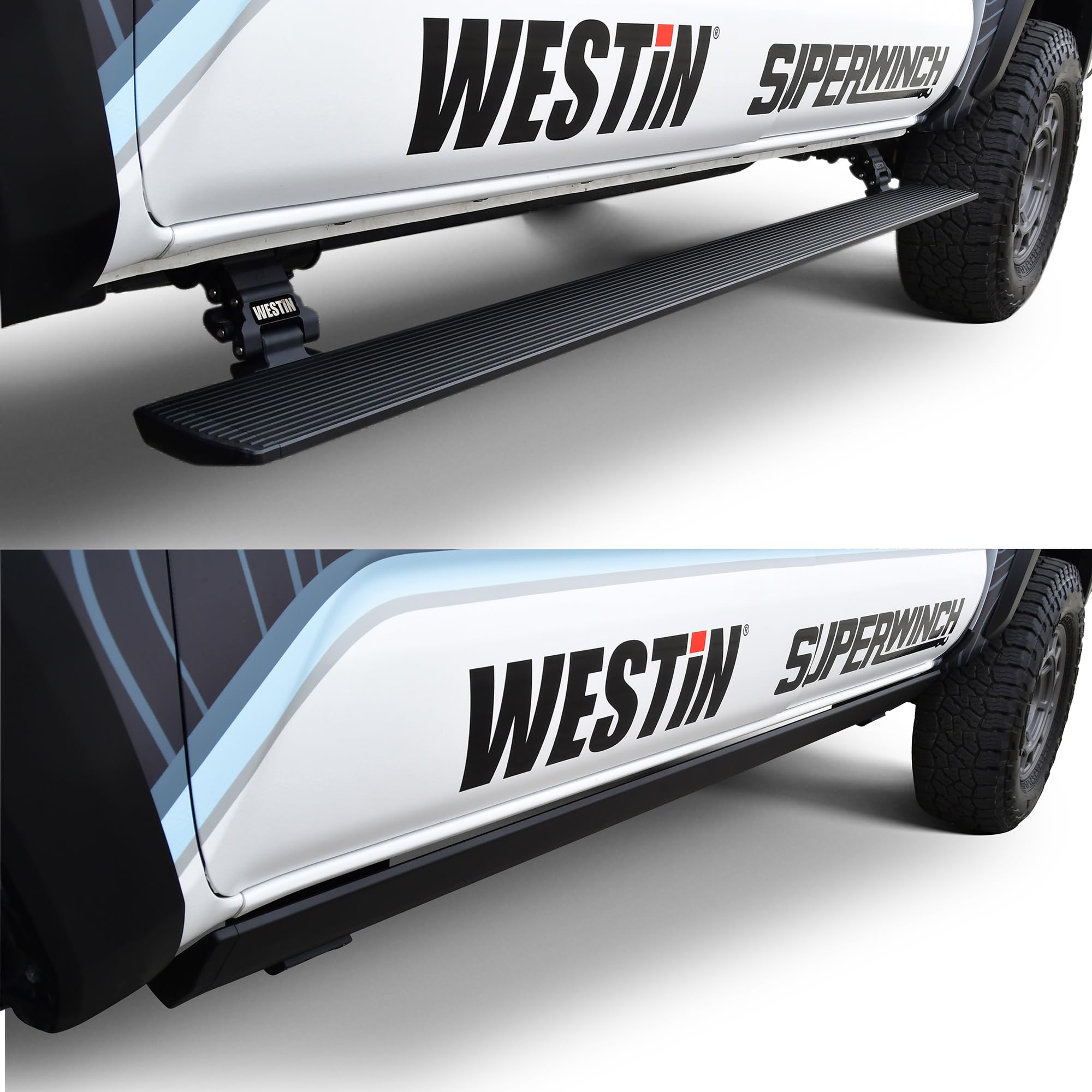 Westin Pro-e 29-22775 Electric Running Boards fits 2005-2023 Tacoma Double Cab Textured Black 1 Pair