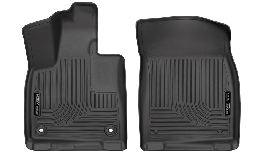Weatherbeater Husky Liners Floor Mats | Fits 2016-2022 Lexus RX350 & RX450h; 2018-2022 Lexus RX350L & RX450hl | Front Row, 2-pc Black - 17401