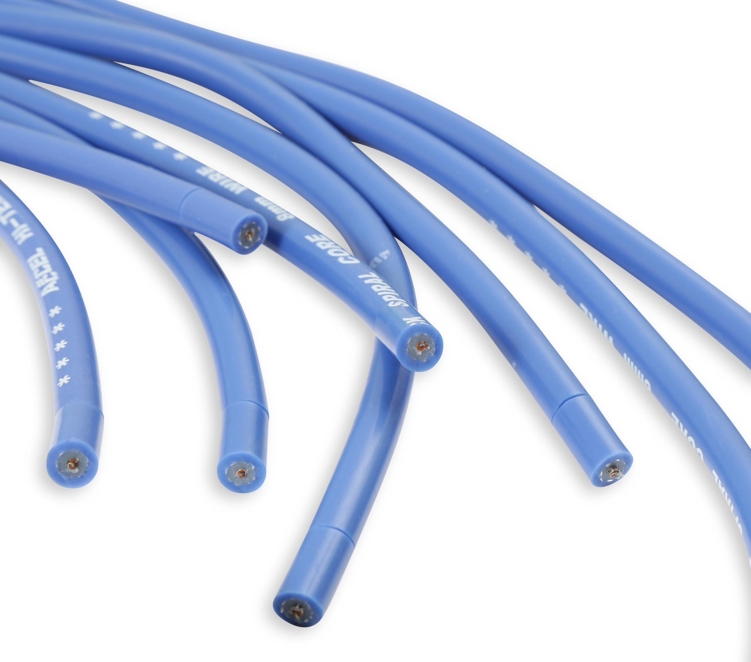 ACCEL Super Stock 5040B Spark Plug Wire Set - 8mm - Universal - Blue Wire with Blue Straight Boots