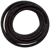 Black Cloth Hose Edelbrock #8, 20 Feet