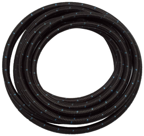 Black Cloth Hose Edelbrock #8, 20 Feet