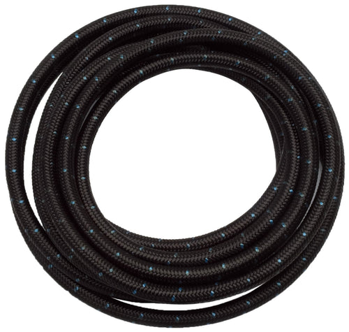 Black Cloth Hose Edelbrock #8, 20 Feet
