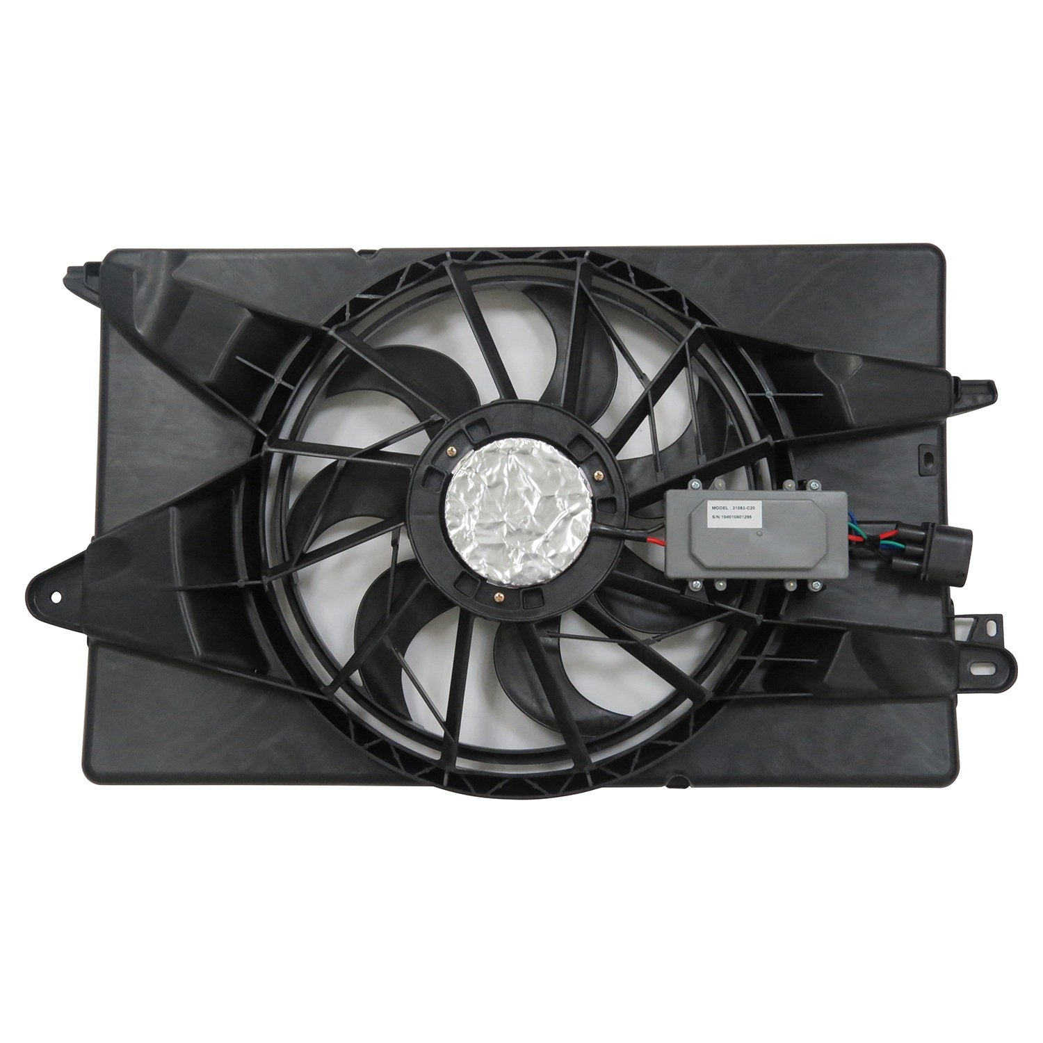 Cooling Fan Assembly TYC 623340 Compatible with 2014-2020 Jeep Cherokee, Black