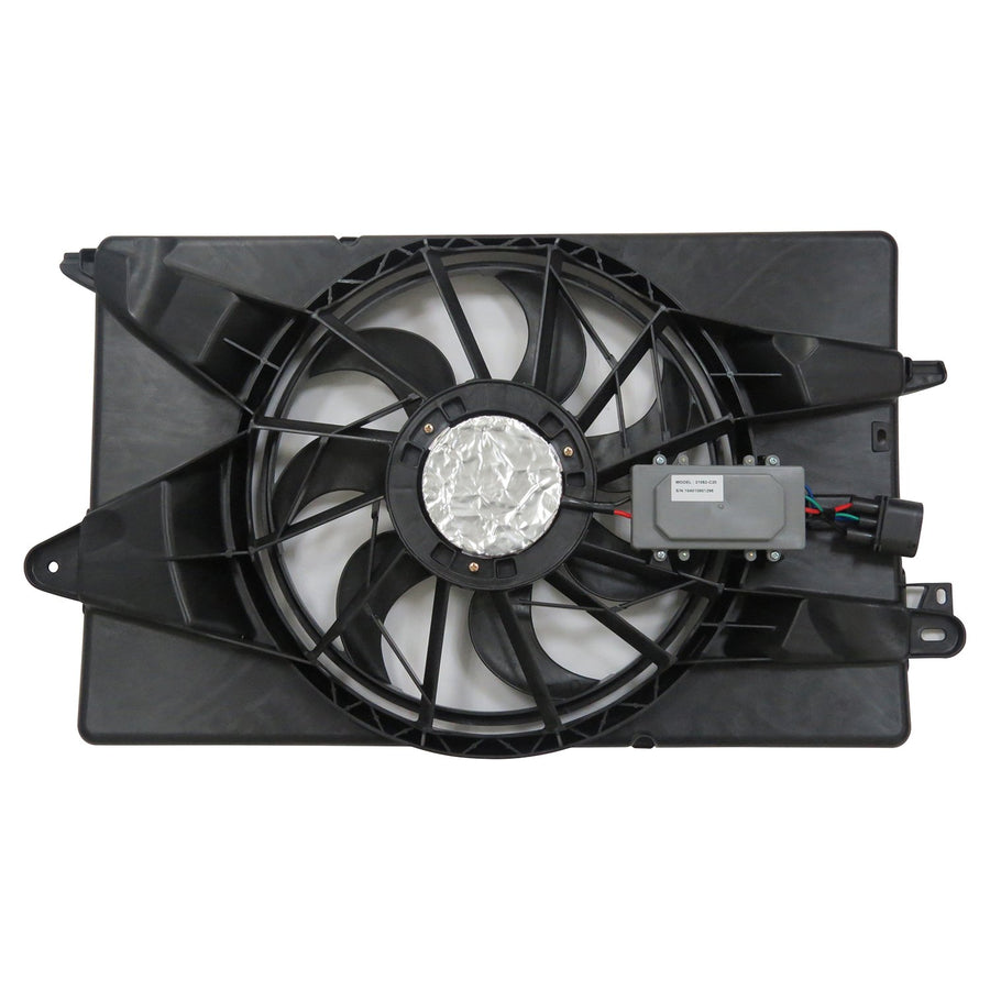 Cooling Fan Assembly TYC 623340 Compatible with 2014-2020 Jeep Cherokee, Black