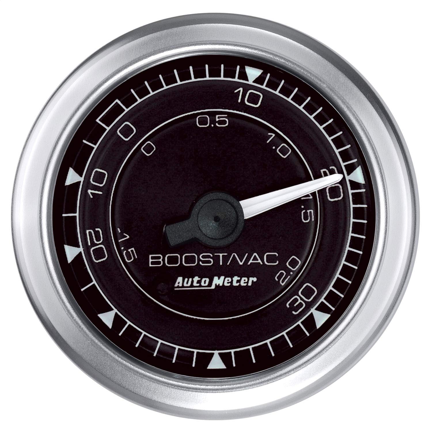 Vac/Boost AutoMeter 8103 Gauge, 2 1/16", 30Inhg-30Psi, Mechanical, Chrono
