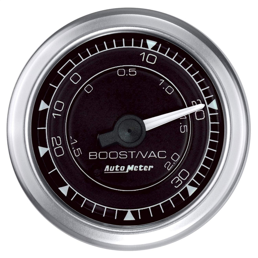 Vac/Boost AutoMeter 8103 Gauge, 2 1/16", 30Inhg-30Psi, Mechanical, Chrono