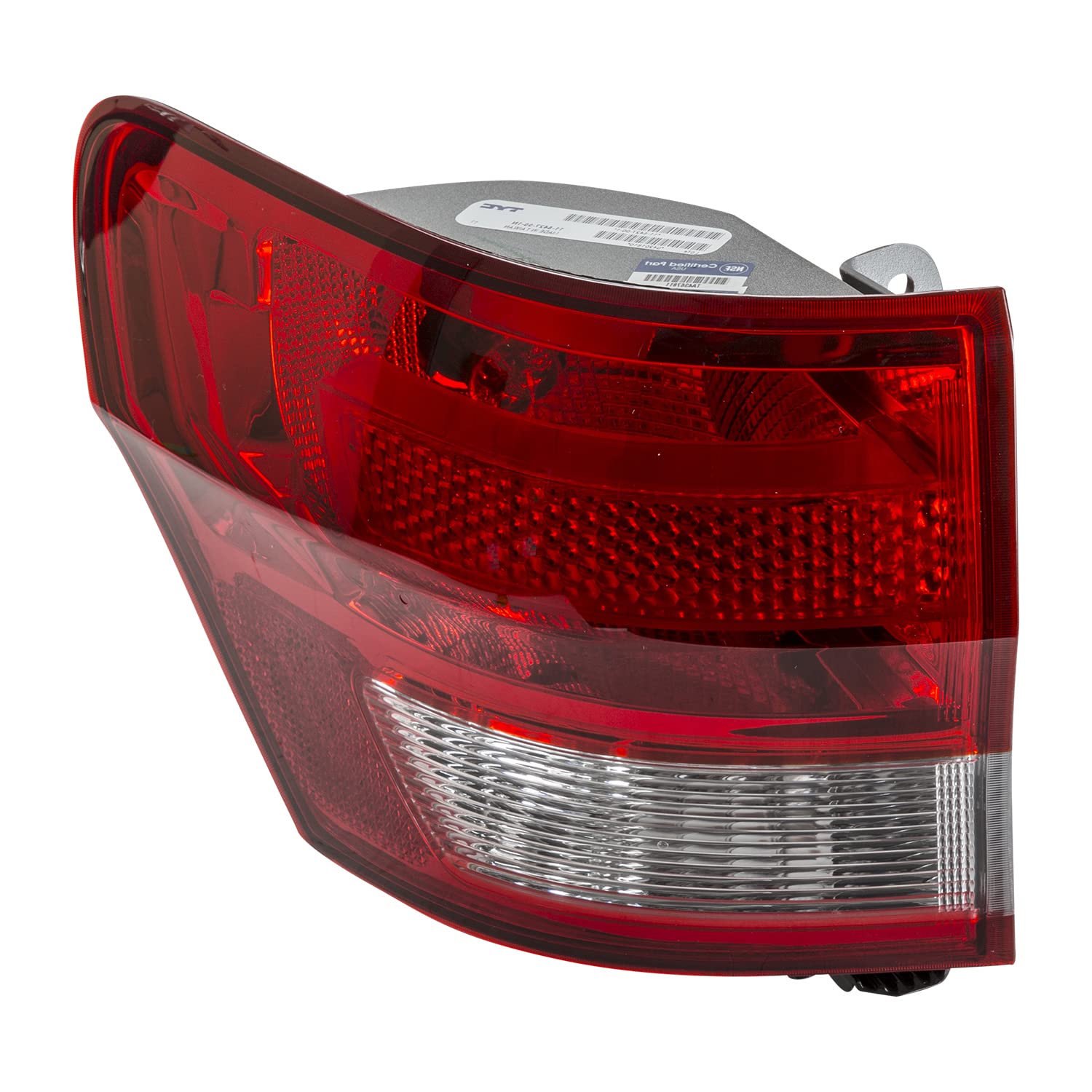 Left TYC Tail Light Assembly Compatible with 2011-2013 Jeep Grand Cherokee