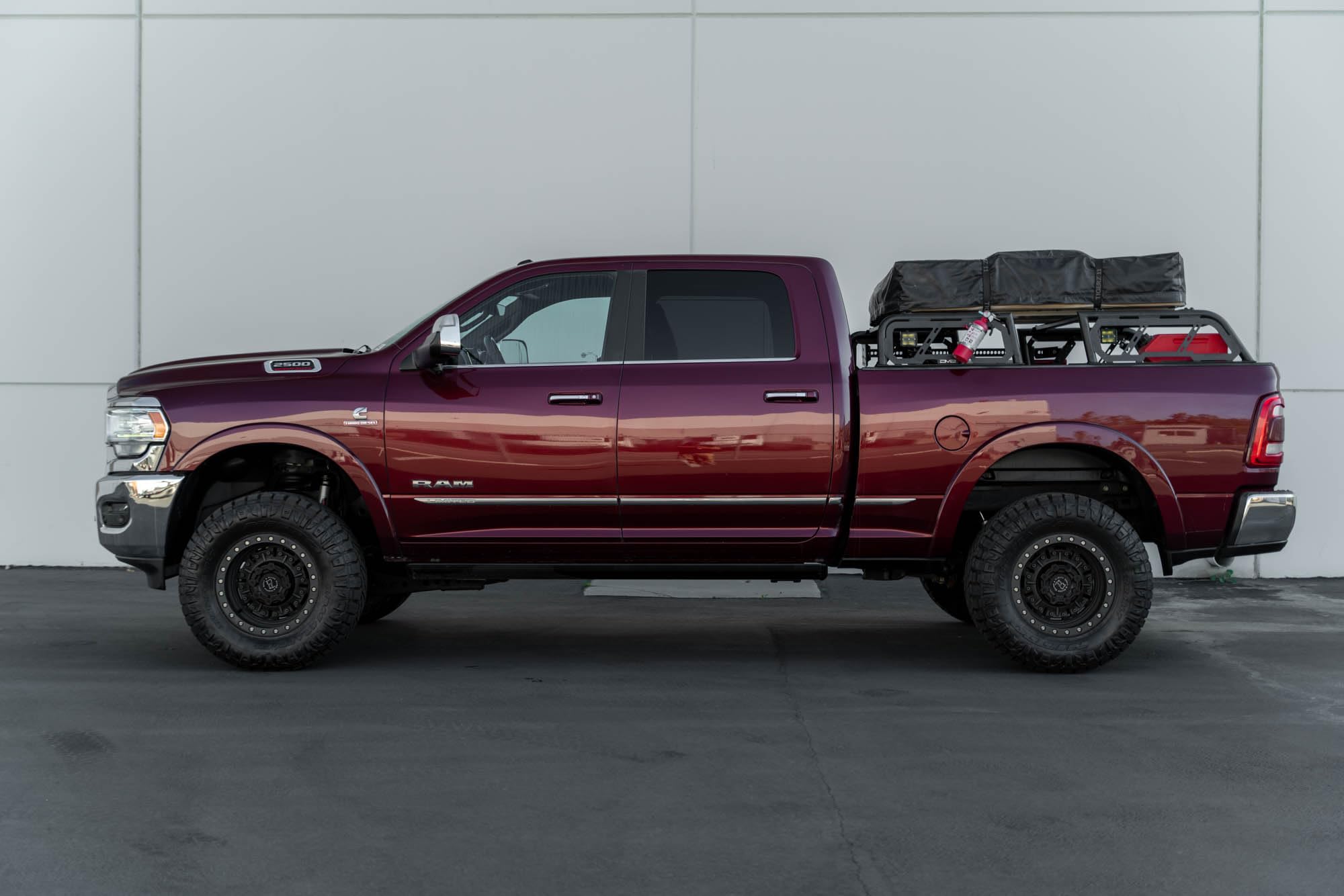 Universal Truck Bed Rack MTO Series for Full-Size Trucks | 10” Height to Keep a Low Wind Profile for Roof Top Tents | Works with or Without Factory Bed Side Rail Mounts | DV8 Offroad