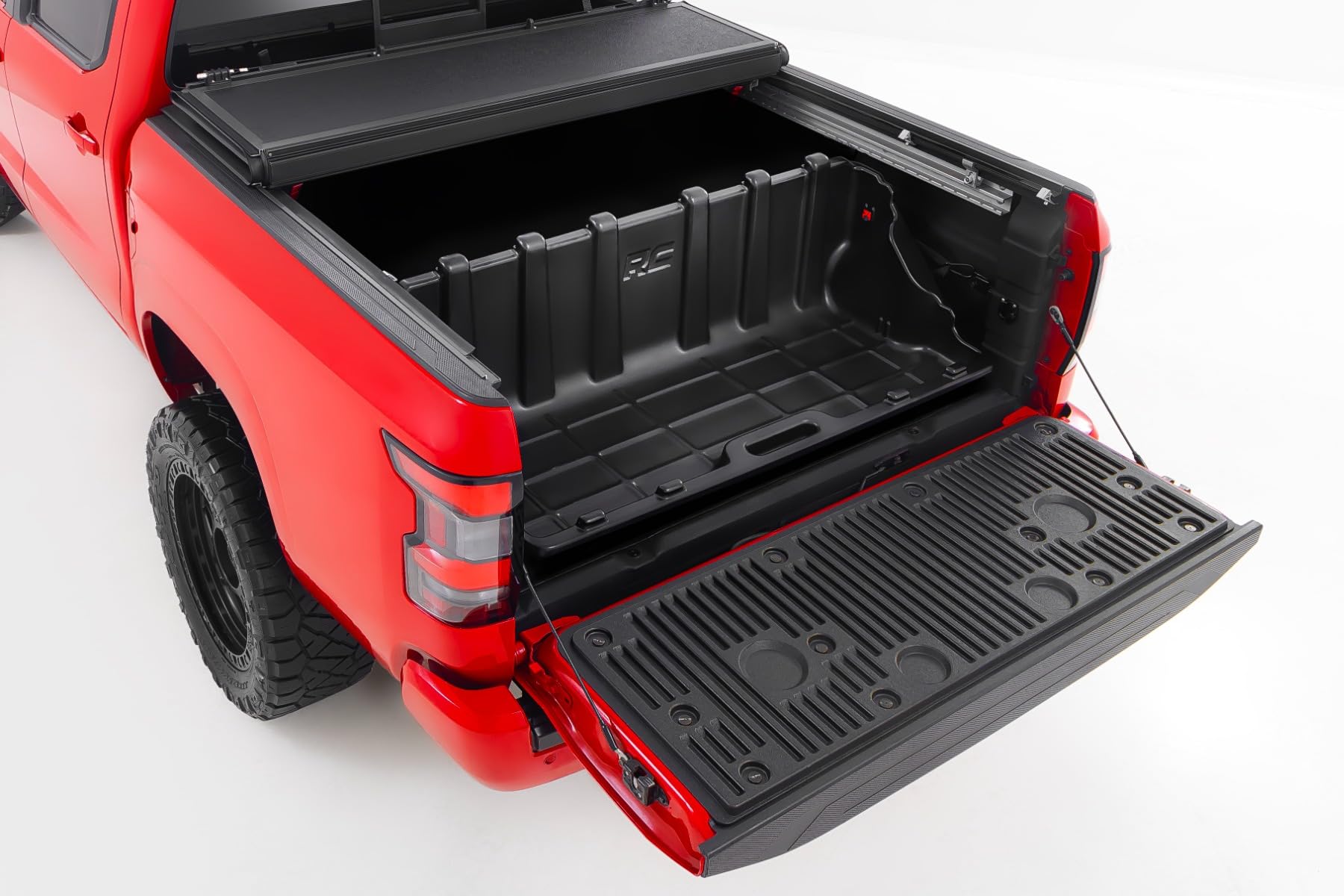Rough Country Truck Bed Easy Access Cargo Storage Box | Mid-Size 52.5" - 10203, Black