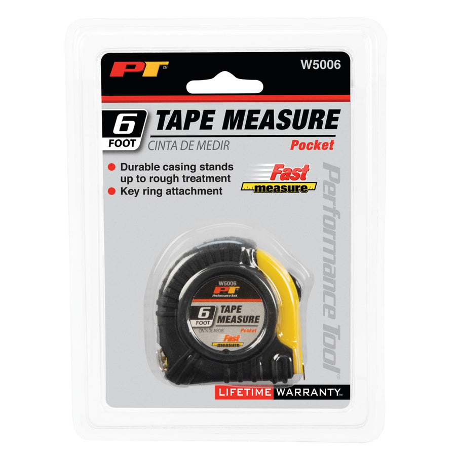 6' Performance Tool Mini Tape Measure - W5006