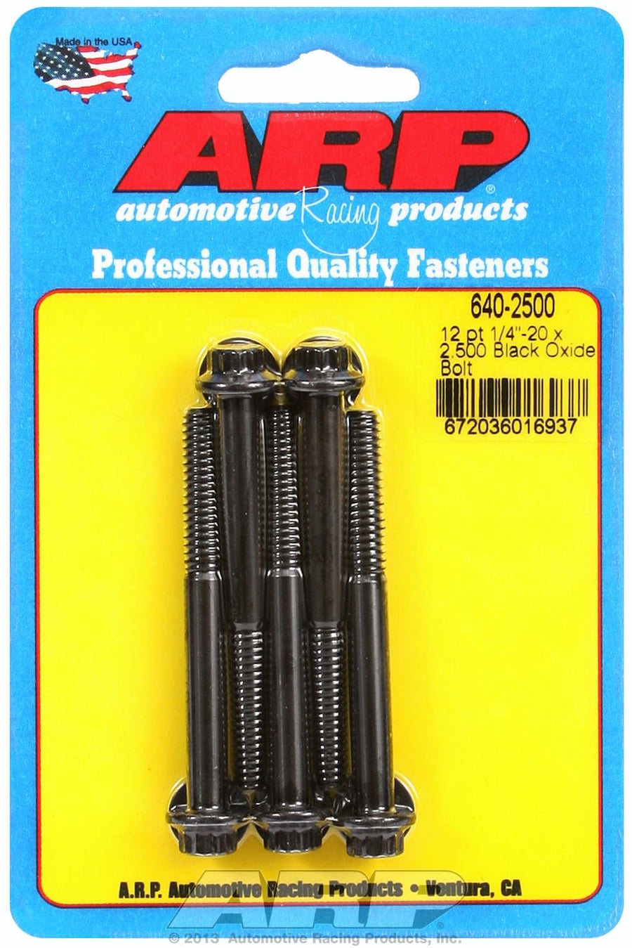Black ARP (640-2500) Oxide Bolt