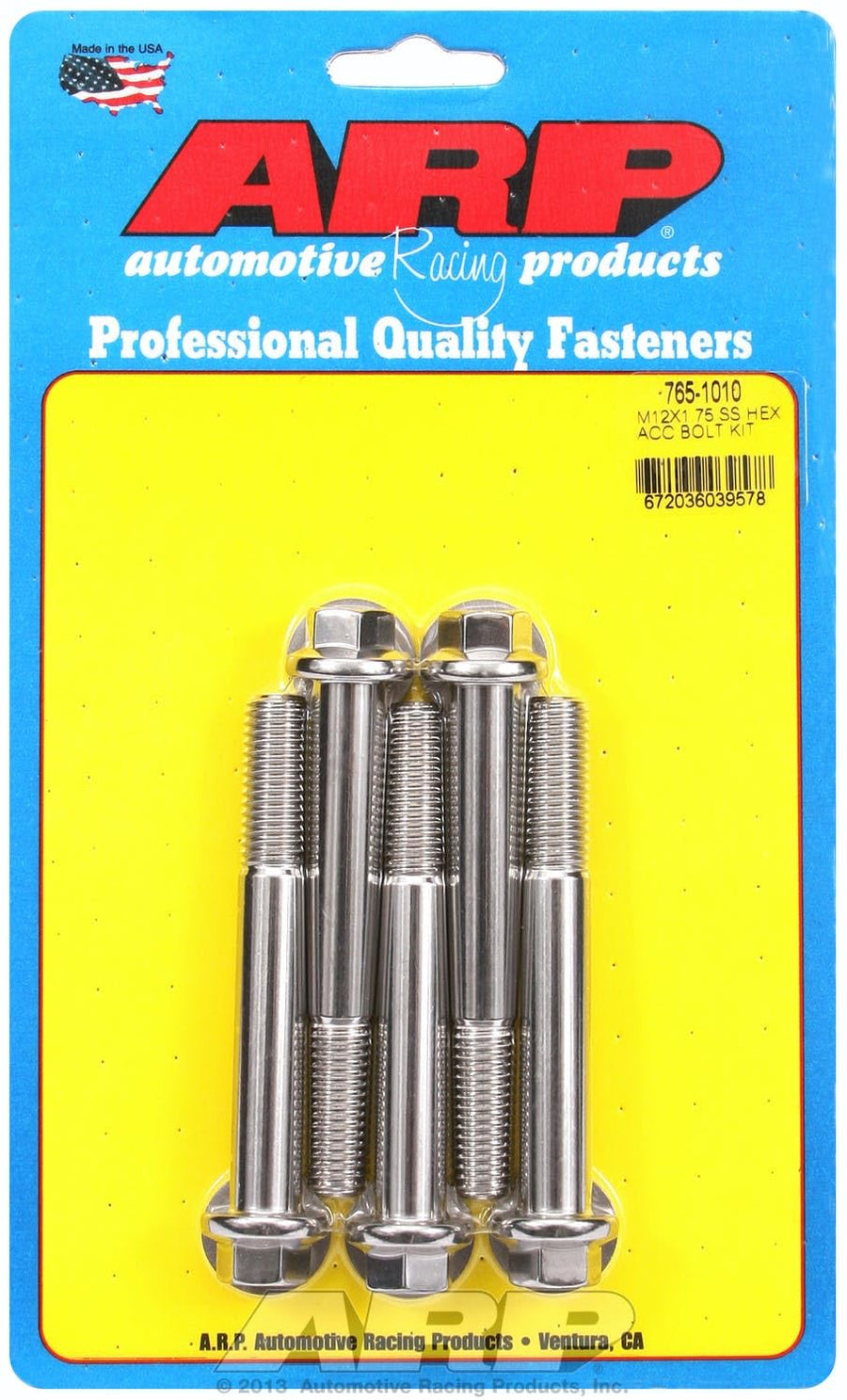 Hex Bolt, ARP (765-1010) Stainless Steel