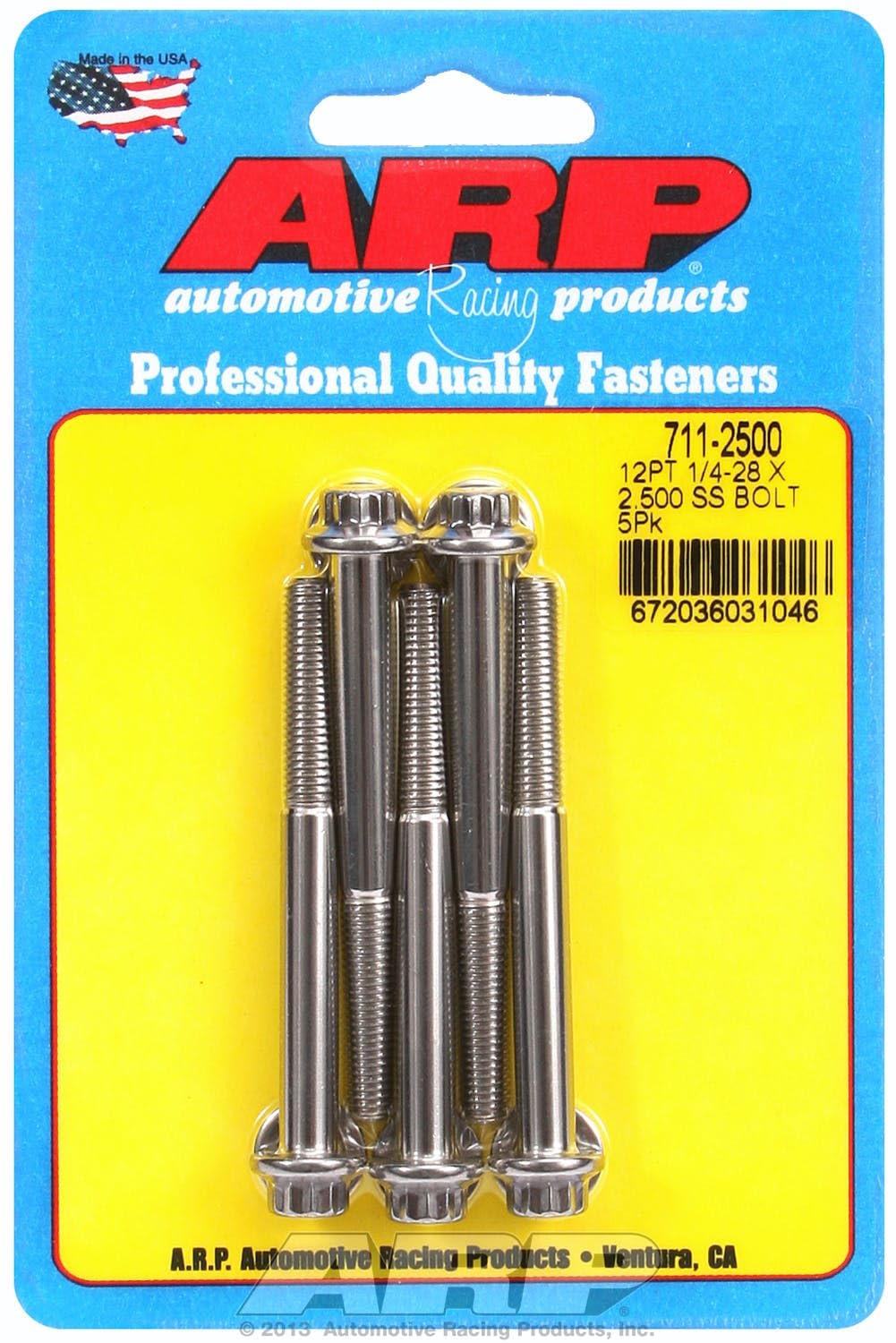 Bolt, ARP (711-2500) Stainless Steel