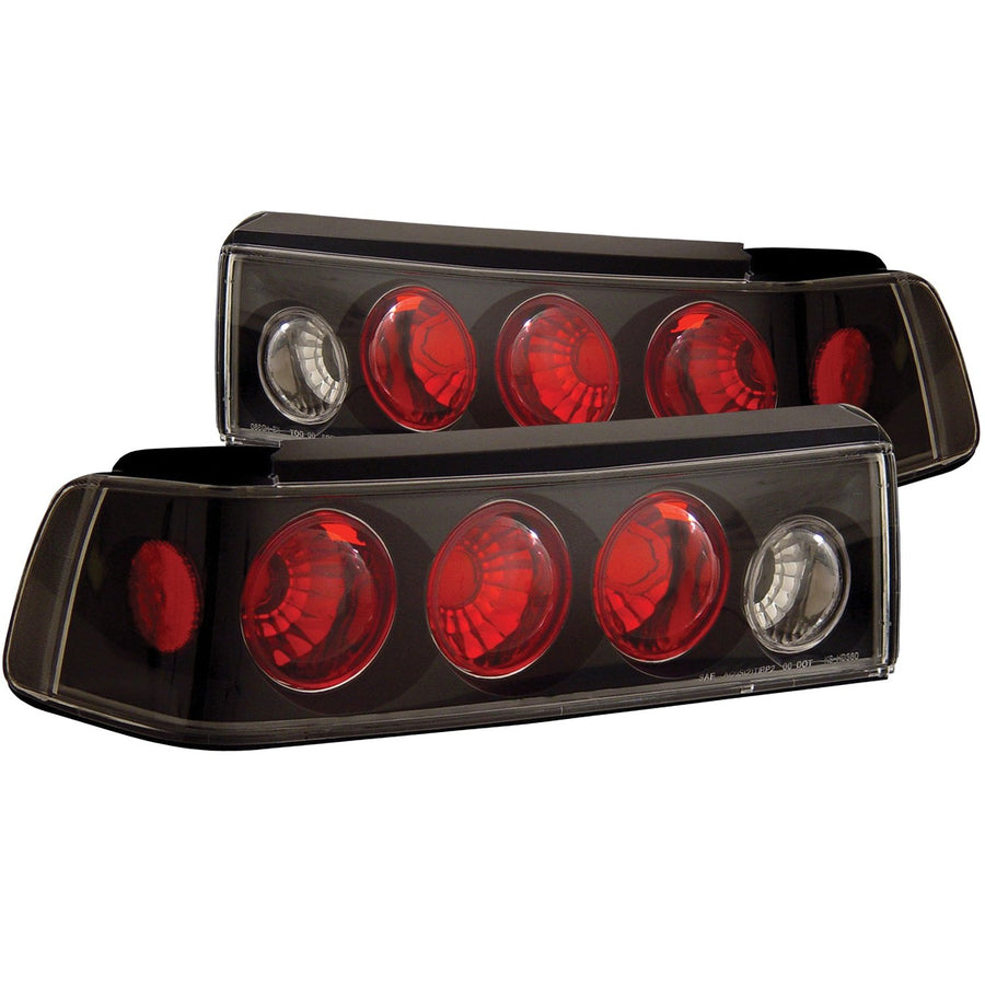 Honda Civic Anzo USA 221053 Black Tail Light Assembly - (Sold in Pairs)