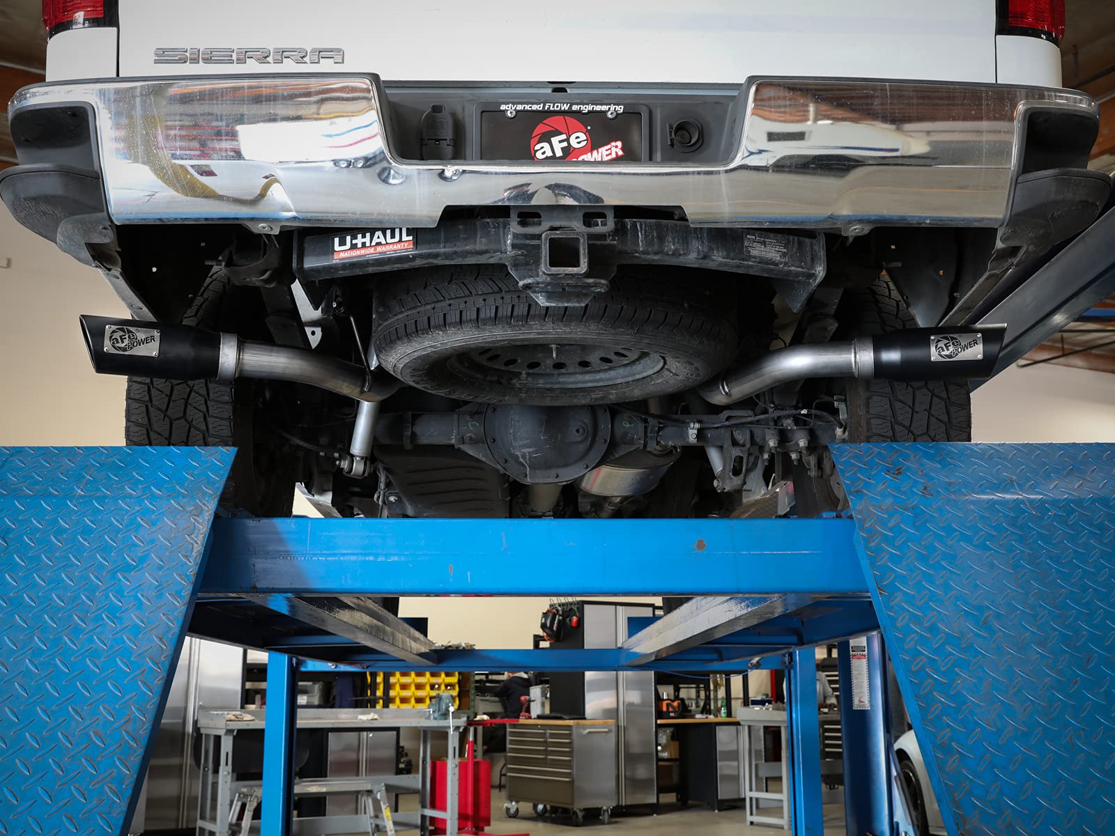 MACH Force-Xp aFe POWER 49-44134-P 3" Cat-Back Exhaust System, Dual Polished Tips, Stainless Steel, fits GM Silverado/Sierra