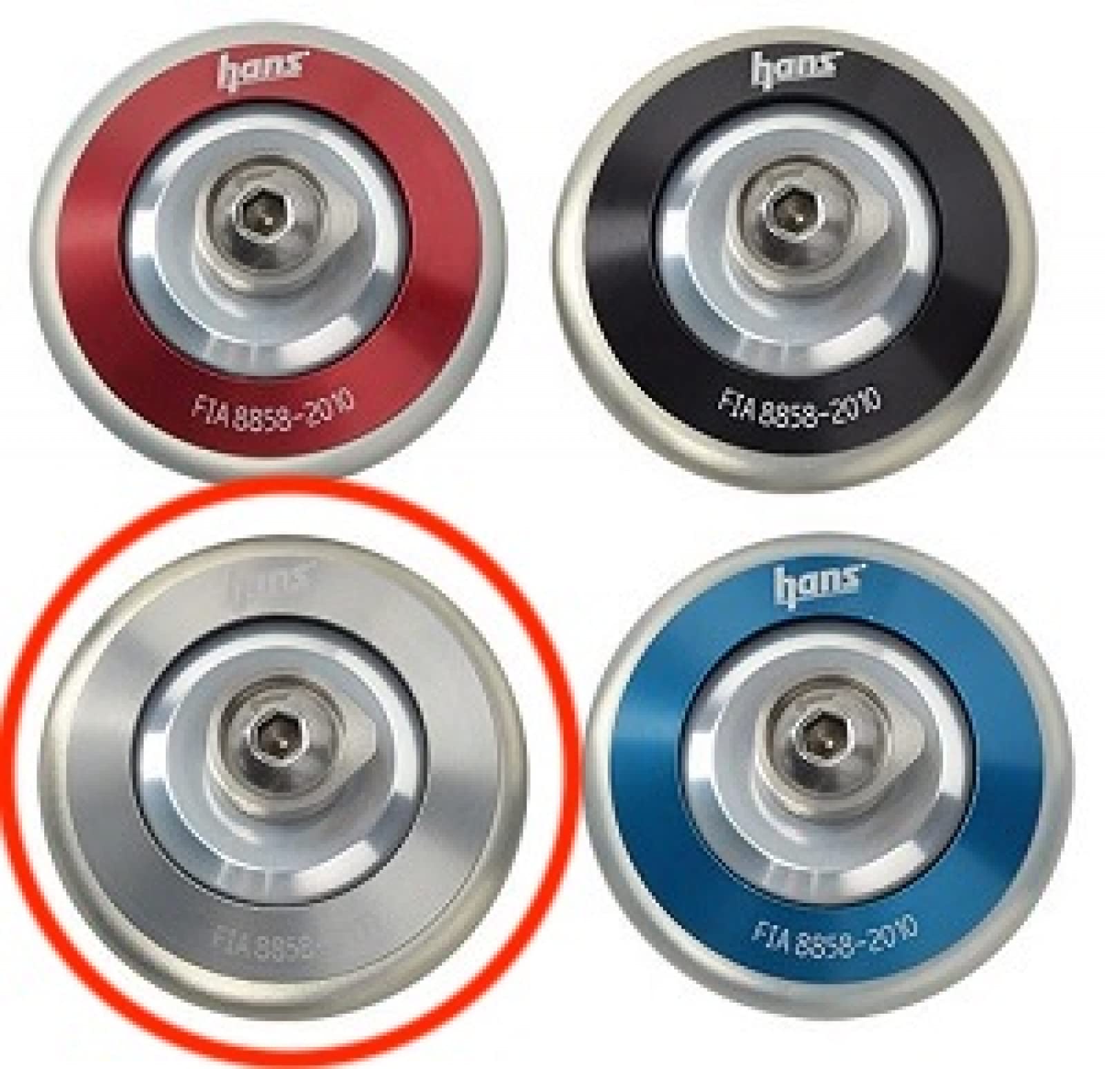 Post Collar Anchor Attachment-HANS AK113112R PRO PA SAH Series - Red