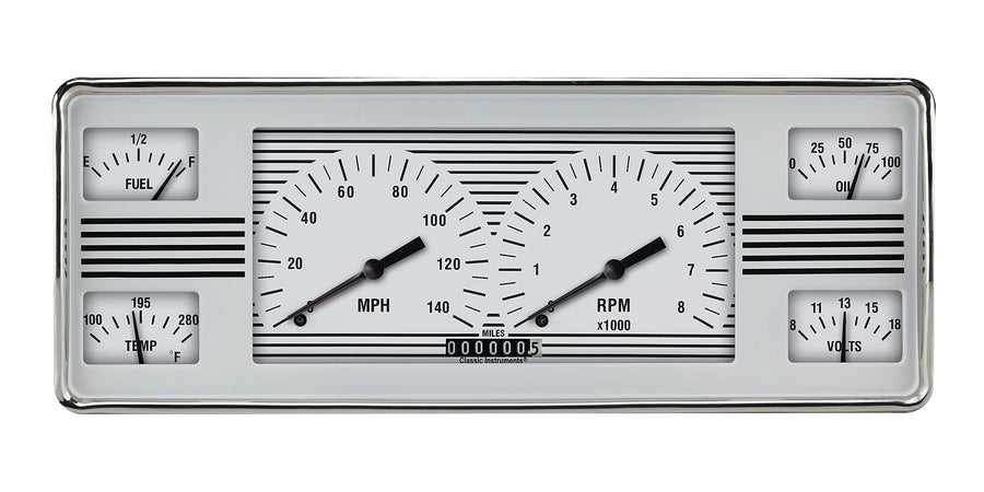 White Hot Series Classic Instruments FC40WH Gauge Package
