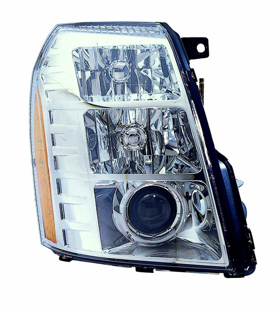 Headlight ACK For Cadillac Escalade 07-09 / Hybrid 09 with HID Type(09 1ST DESIGN) Passenger Side CAPA | DOT Certified 25897649 | GM2503291C