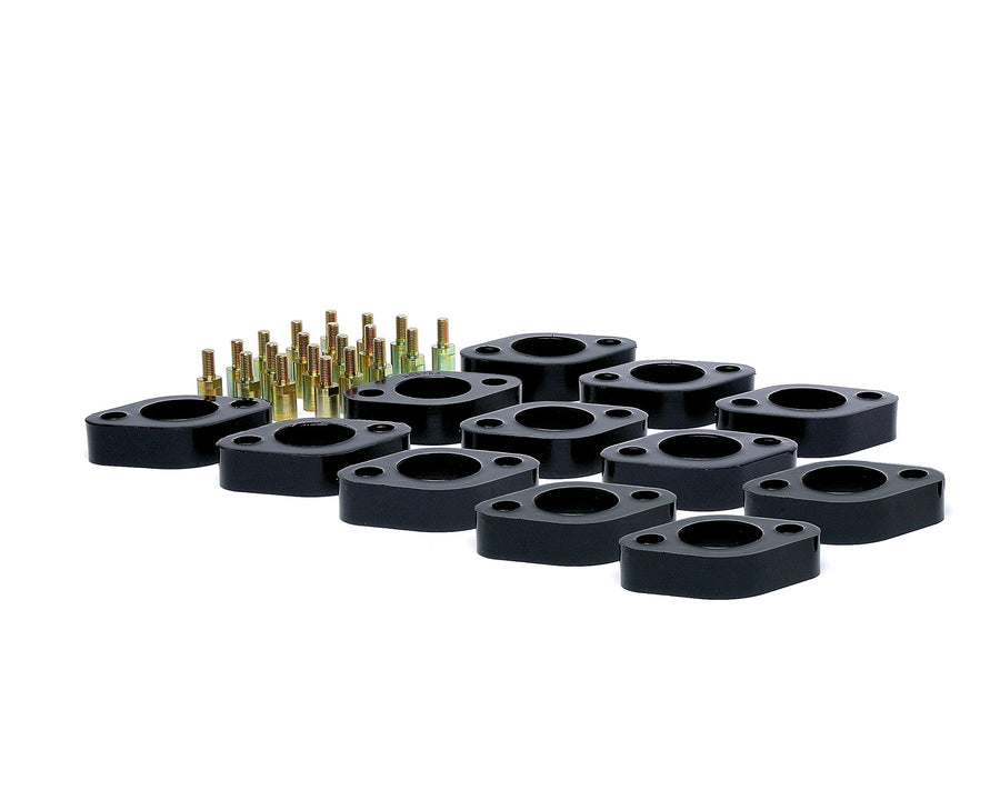 Jeep JK Wrangler Daystar 1" Taller Polyurethane Body Mount Kit Works with Factory Body Mount Bushings; Fits Automatic Transmission Only, fits 2007 to 2017 2/4WD, KJ04520BK, Made in America , Black
